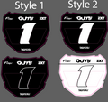 Vented Odi Plate White or Black